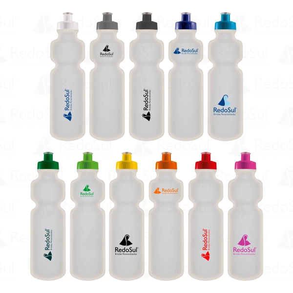 Squeeze personalizado Corpo Translúcido 750 ml Squeeze personalizado Corpo Translúcido 750 ml